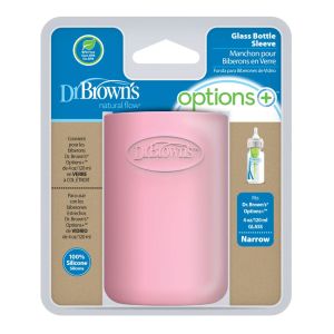 Dr Brown's 4 oz/120 mL Narrow Glass Bottle Sleeve - Light Pink AC202