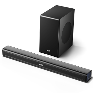 Mivi Fort S180 Soundbar With Sub woofer, 180W, Surround Sound, 180 W Bluetooth Soundbar (Black, 2.1 Channel)