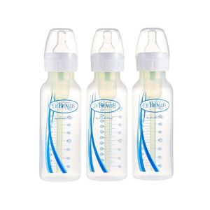 Dr. Brown's Sb83005-P3 8 Oz / 250 Ml Pp Narrow-Neck "Options" Baby Bottle 3-Pack