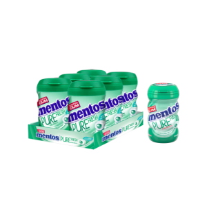 Mentos Pure Fresh Spearmint Michilin Bottle  54.6 GM (6 Pcs)