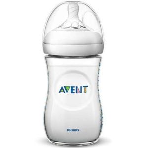 Philips Avent SCF693/13 Natural Baby Bottle 260ml/9oz for 1 month + Single Pack