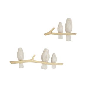 Crane baby Perch Wall Décor - 2PC BC-110WD