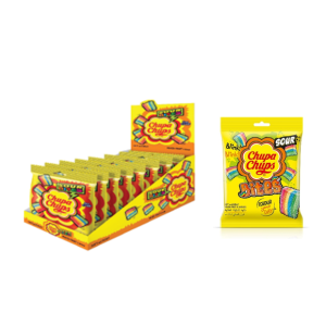 Chupa Chups Sour Bites Mix Fruit 85.5Gm (12 Pcs)