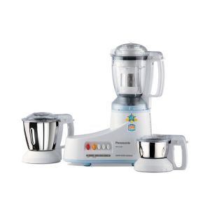 Panasonic MX-AC 350A 550W Super Mixer Grinder 2 Steel jars, 1 Juicer Jar (White)