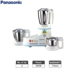 Panasonic  MX-AC220-H 550W Super Mixer Grinder with 2 Jars (Grey)