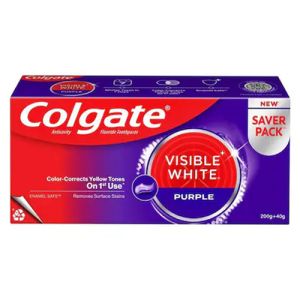 Colgate Visible White Purple Toothpaste 200Gm