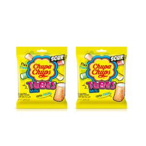 Chupa Chups Tubes Mini Mix Fruit Flavor 85.5Gm (2 Pcs)