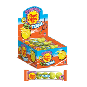 Chupa Chups Tennis Ball Pineapple Flavor 21Gm (24 Pcs)