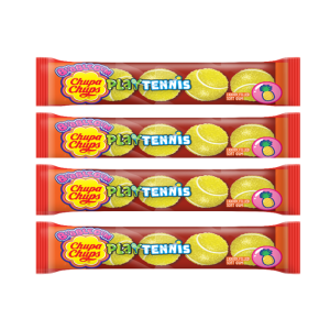 Chupa Chups Tennis Ball Pineapple Flavor 21Gm (4 Pcs)