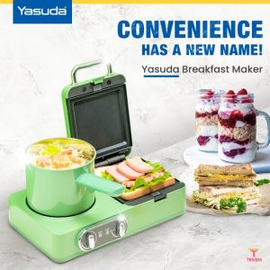 Yasuda 5-1 Quick Breakfast Maker YS-BM01 - Grill / Sandwich Maker / Waffle Maker