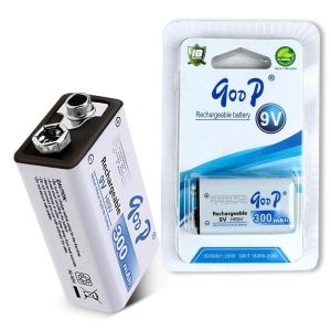 Goop 9V 300mAh HR9V Nickel Metal Hydride (Ni-MH) Rechargeable Battery