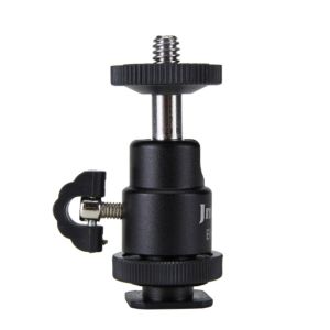 JMARY BH-02 Ball Head Holder Mount – 360° Rotation, 90° Tilt, Lightweight, 1/4" Screw for Cameras & Smartphones