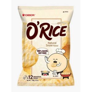 Orion O'Rice Natural Snow Flavour Baked Korean Rice Cracker 129Gm