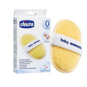 Chicco Sponge Bath Glove Baby Moments-8058664062867