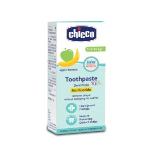 Chicco Tooth Paste Apple Banana No Fluoride (6M-6Y) (50g)