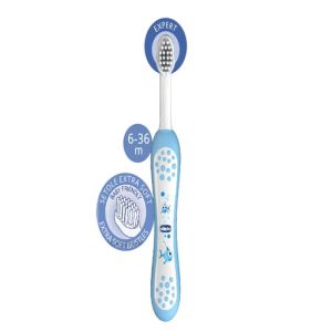 Chicco Light Blue Toothbrush 6M-36M