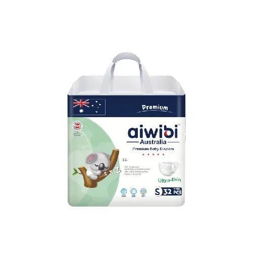 Aiwibi Premium Baby Diapers Pants Small 32Pcs Tape Style