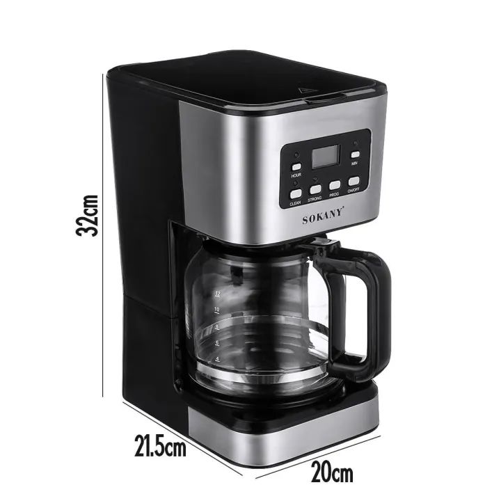 Sokany 12 Cup Digital Automatic Coffee Maker