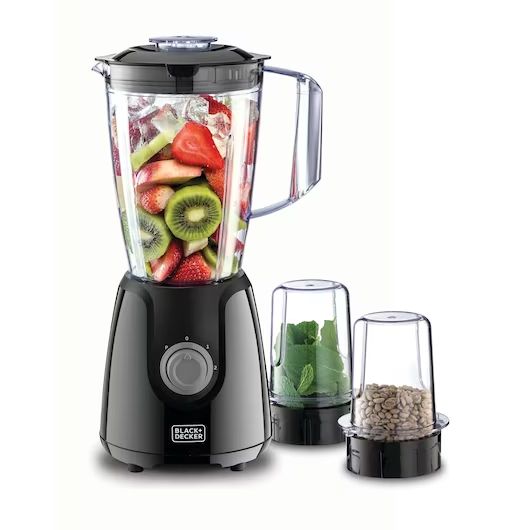 Black+Decker 400W Blender With 2 Grinder Mills BX440-B5