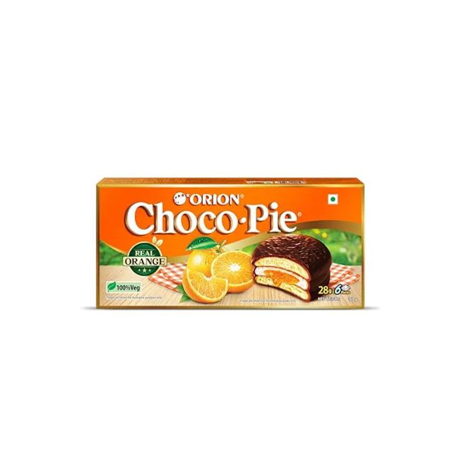 Orion Orange Choco-Pie 6Pcs 168Gm