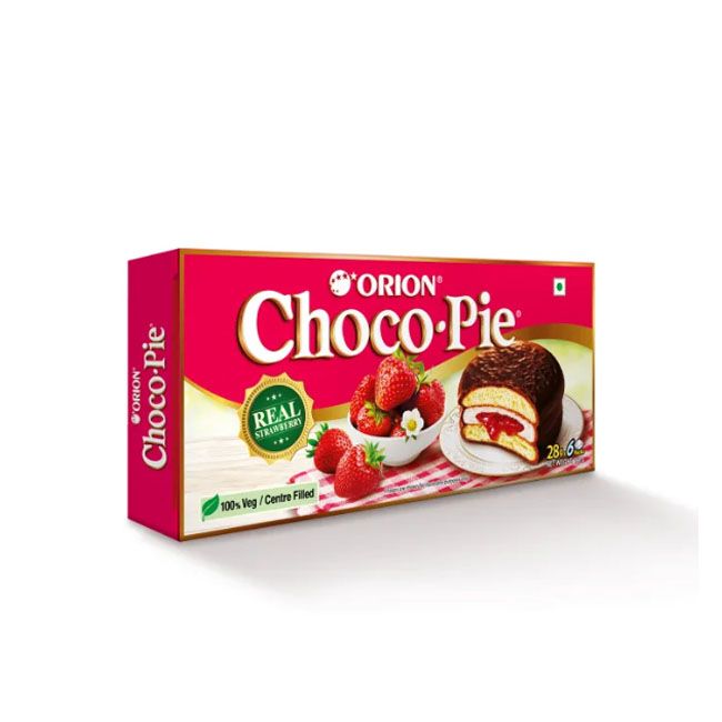 Orion Strawberry Choco-Pie 6Pcs 168Gm