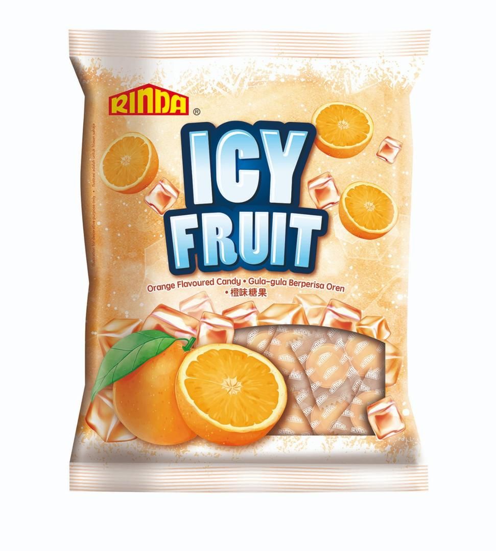 Rinda Ice Orange Flavoured Candy 100Gm