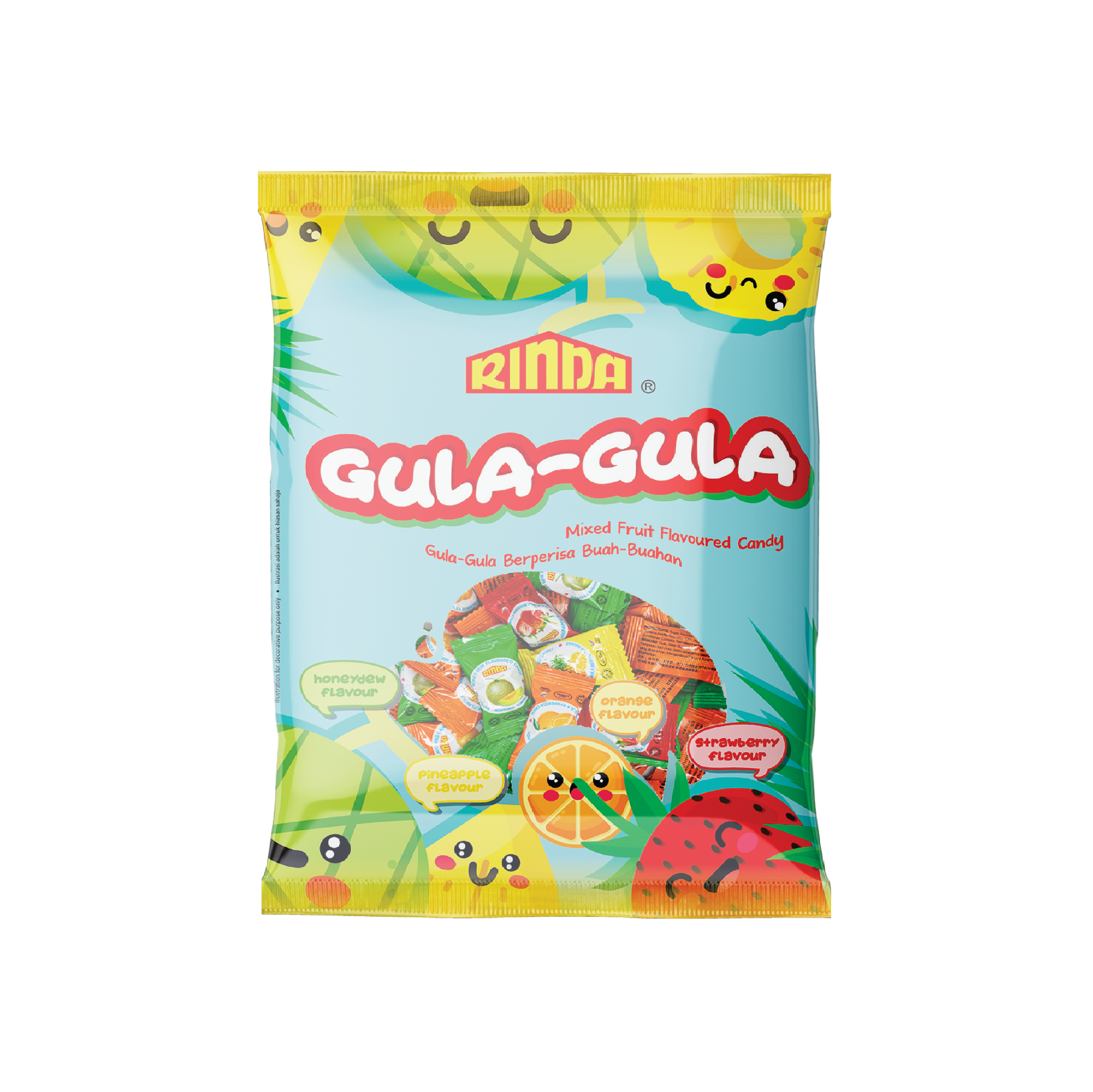 Rinda Q. Mixed Fruits Flavoured Candy 120Gm