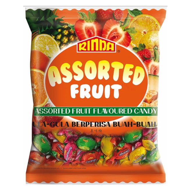 Rinda Assorted Fruits Flavoured Candy 120Gm