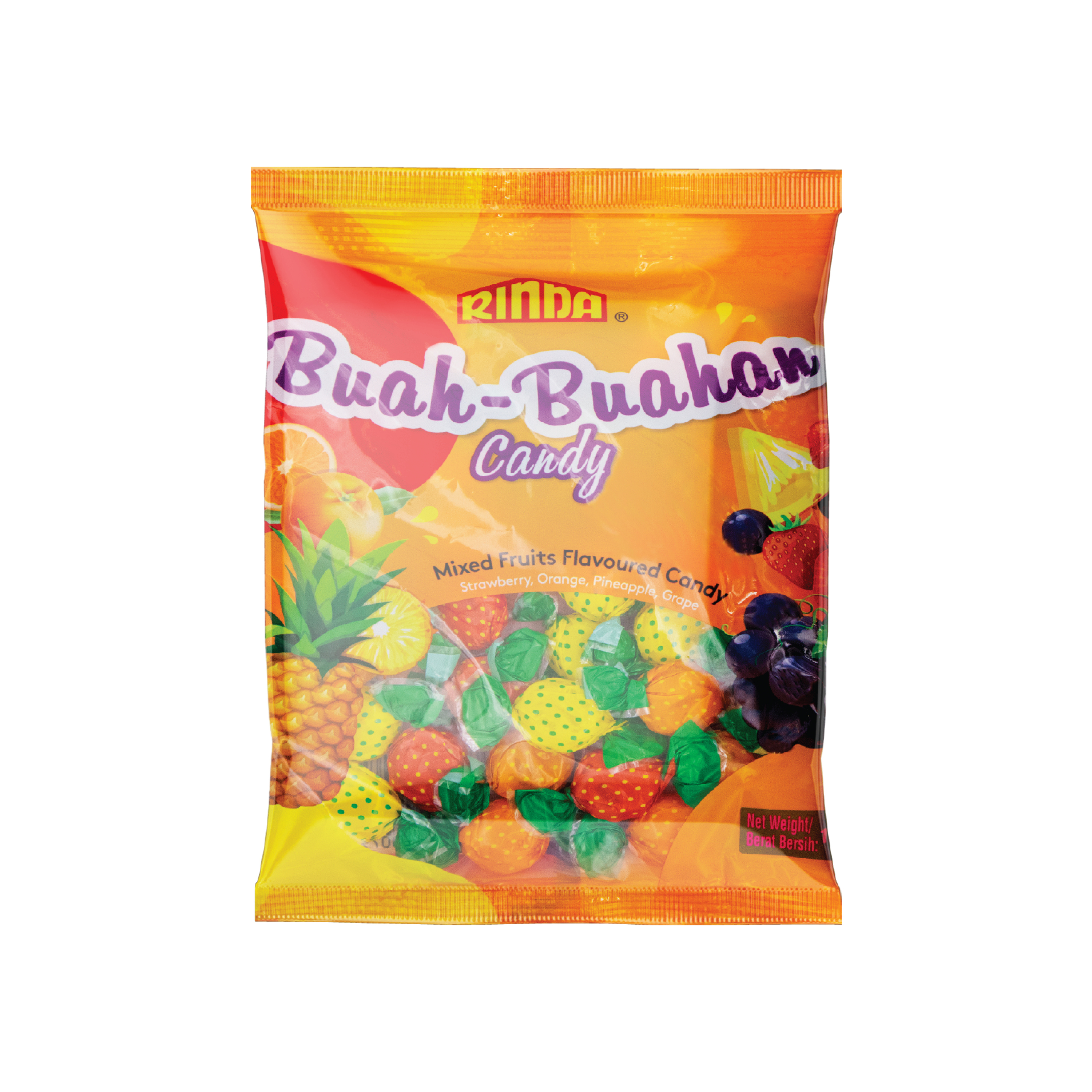 Rinda Buah- Buahan Flavoured Candy 120Gm