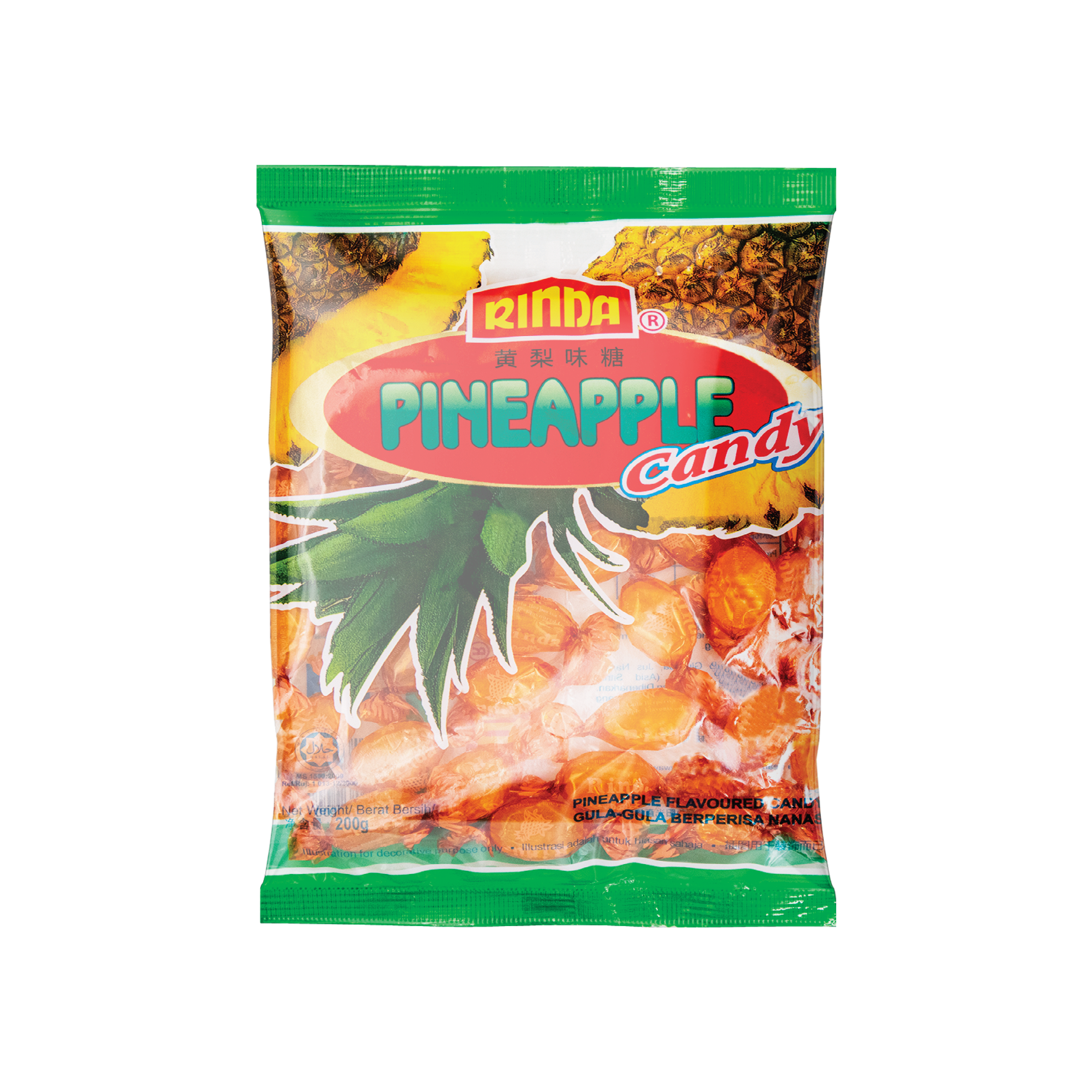 Rinda Pineapple Flavoured Candy 120Gm