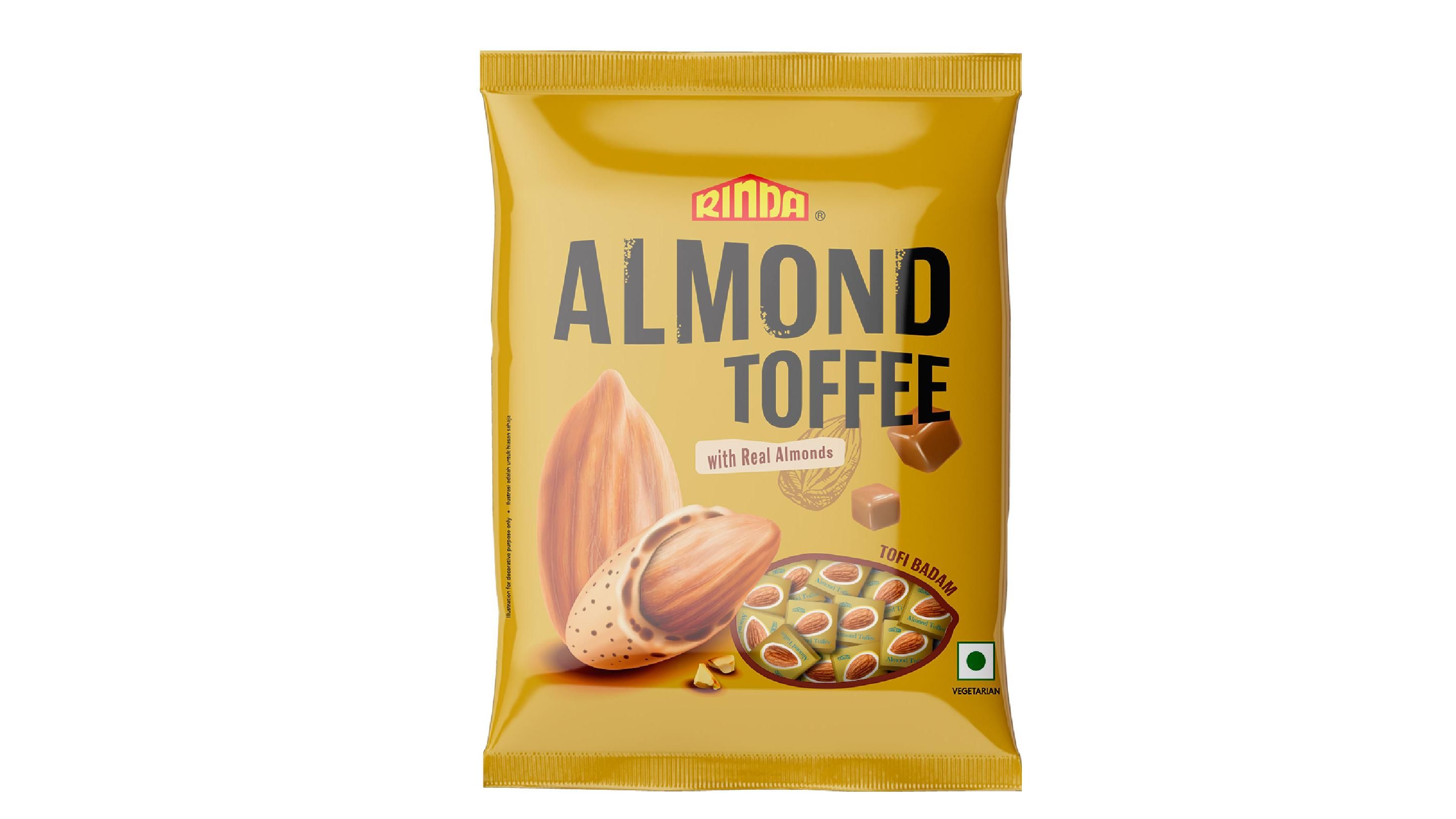 Rinda Almond Toffee Candy 120Gm