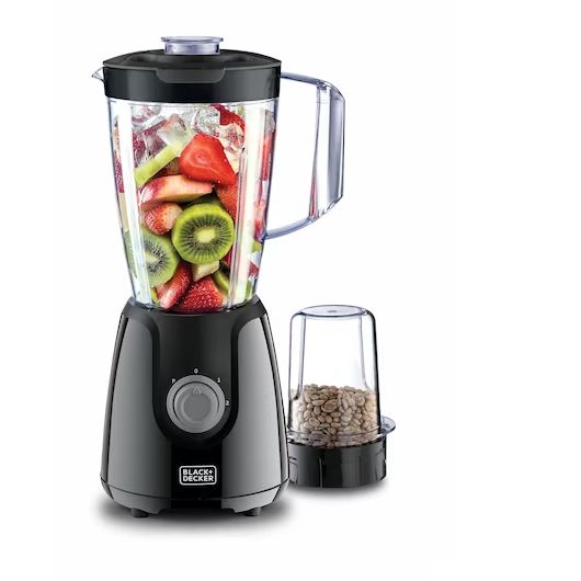 Black+Decker 400W Blender With 1 Grinder Mill & Extra Jar BX430J-B5