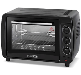 Black+Decker 35L Double Glass Toaster Oven with Rotisserie TRO35RDG-B5