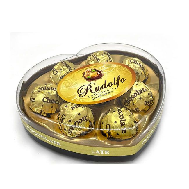 Rudolfo Chocolate T8 Heart Colour 100Gm