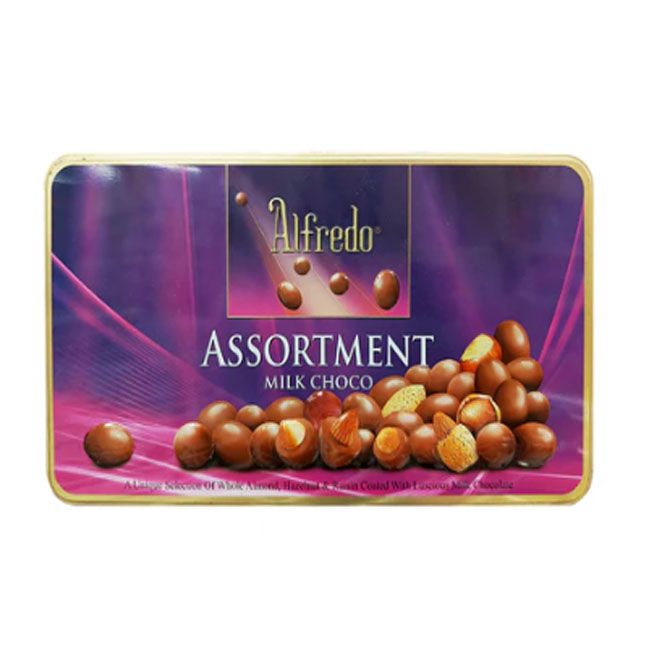 Alfredo Tin Assortment Milk 180Gm