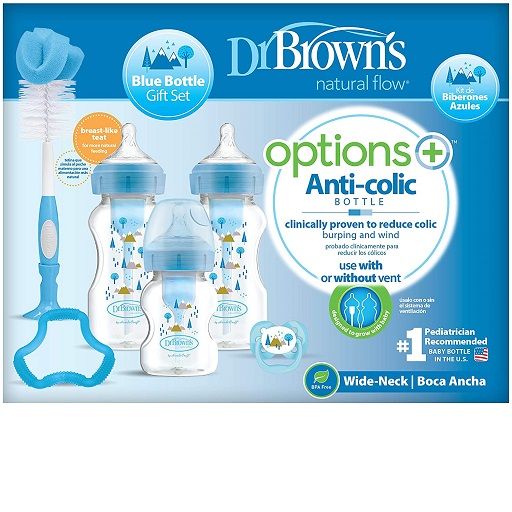 Dr. Brown's Wide-Neck Options+ BLUE Gift Set, PP WB03602-ESX