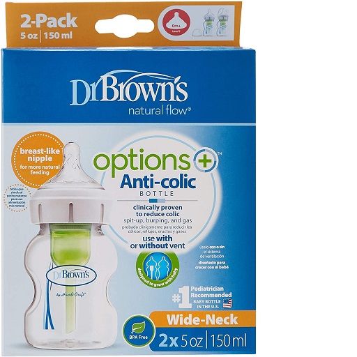 Dr. Brown's Options+ Wide Neck Bottle WB52600-ESX 2pack