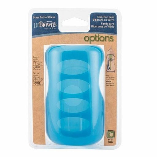 Dr Brown's Wide-Neck Glass Option Baby Blue Bottle Sleeve - 9oz AC091