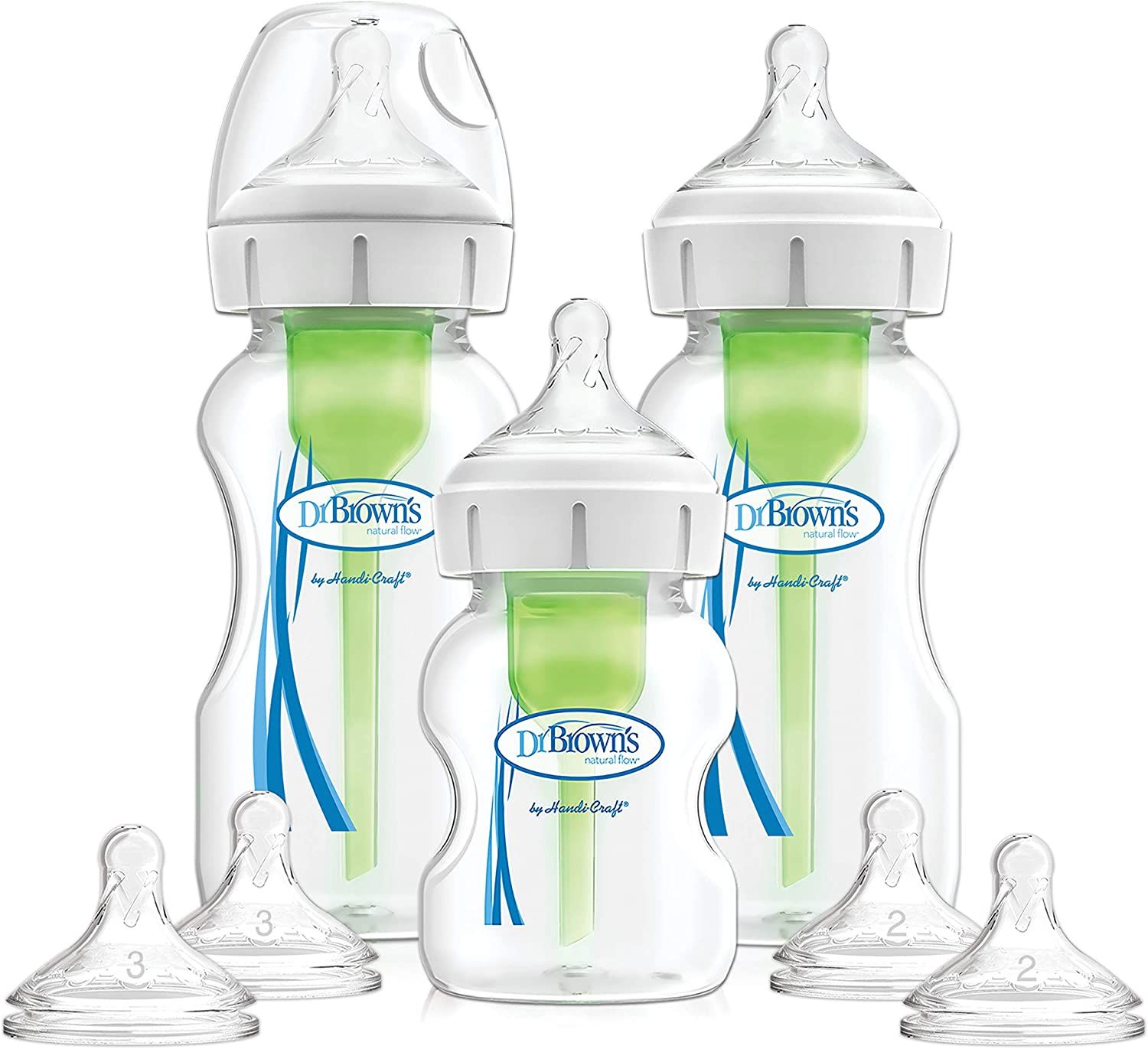 Dr. Brown's Options+ Wide-Neck Baby Bottle Starter Kit Wb03606-Intlx