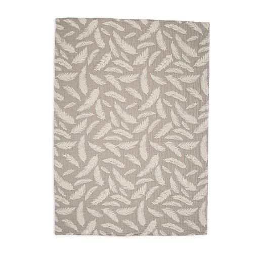 Crane Baby Jacquard Blanket Grey Feather BC-110BCL-1