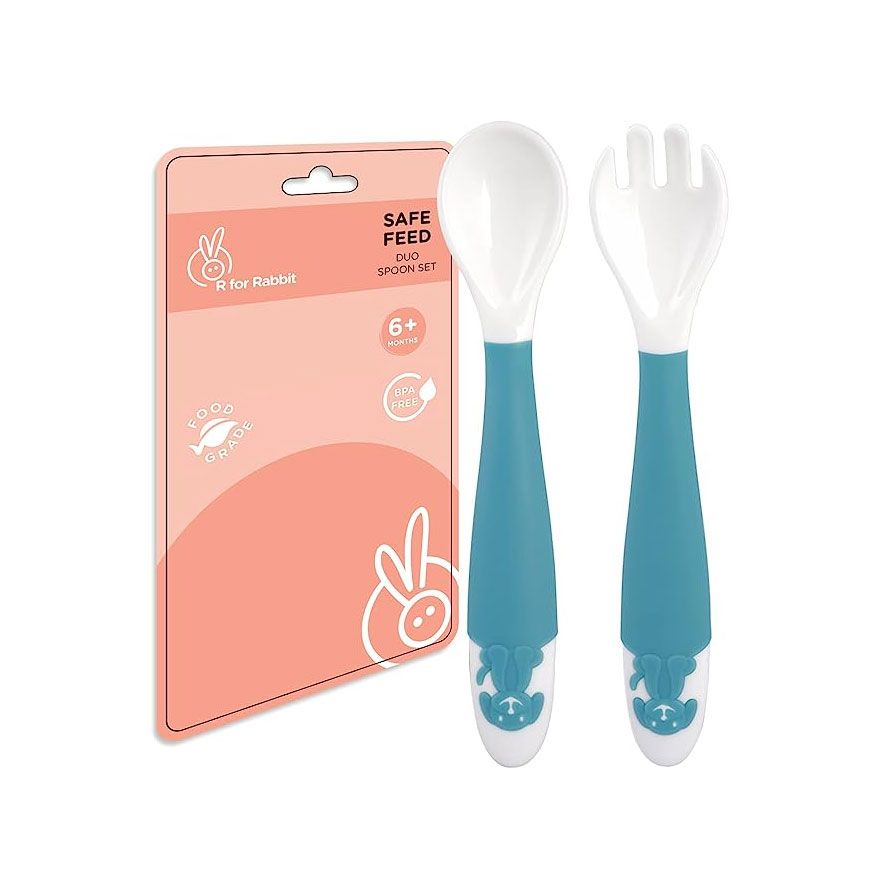 R for Rabbit Safe Feed Duo Spoon Set - BLUE(SFDSB01)