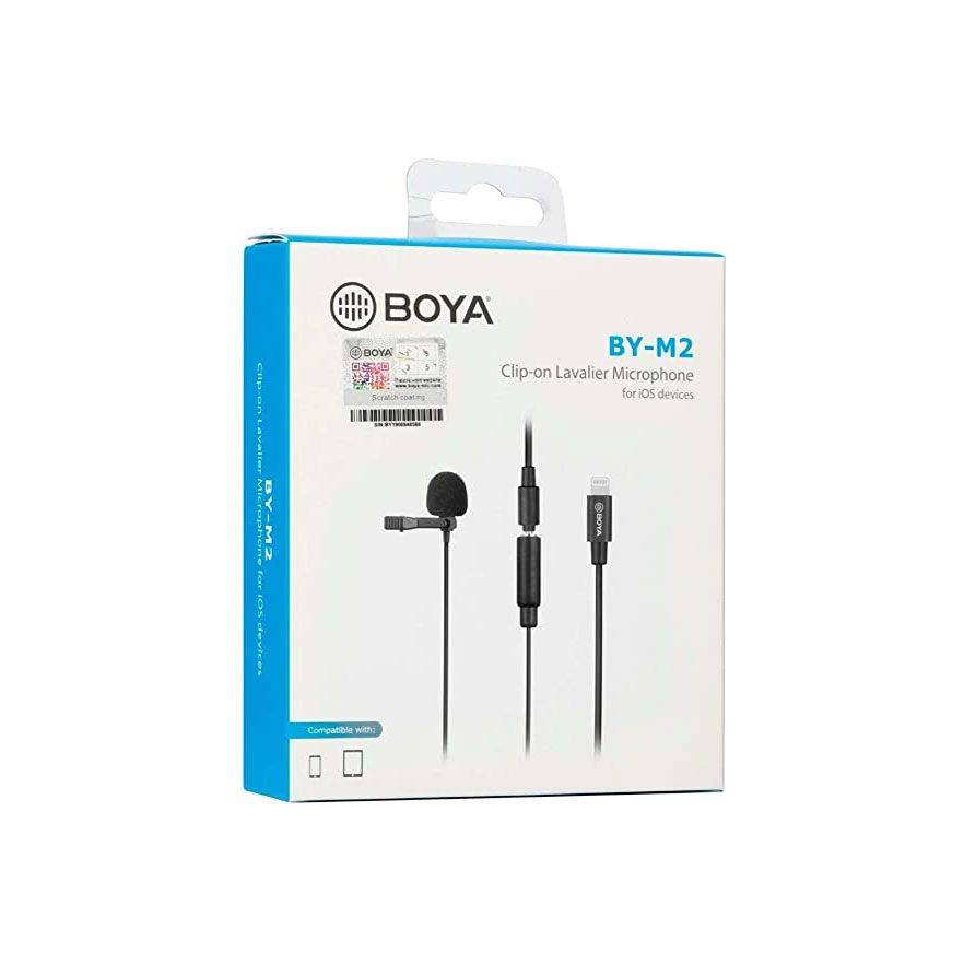 Boya Lavalier microphone for iOS devices BY-M2