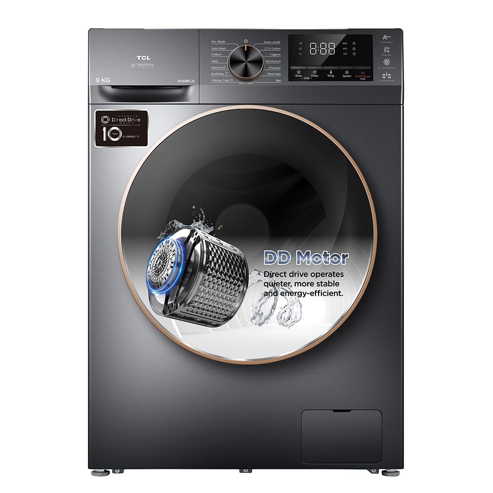 TCL 9Kg Front Load Washing Machine P1109FLG