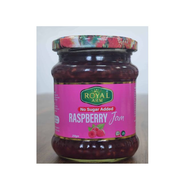 Royal Arm No Sugar Added Raspberry Jam 250Gm