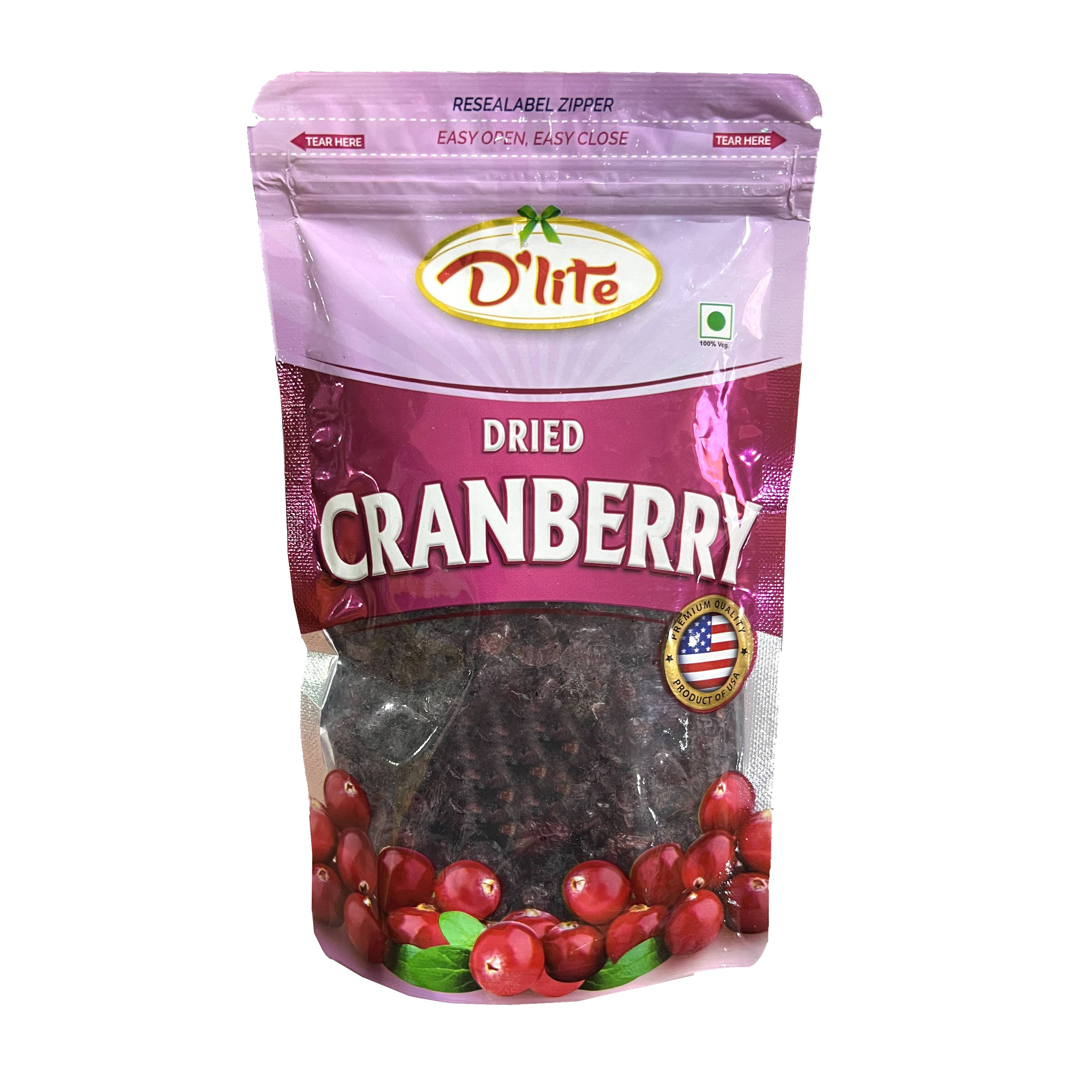 D'lite Dried Cranberry 150Gm