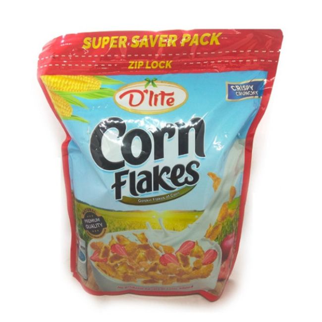 D'lite Corn Flakes Pouch 800Gm