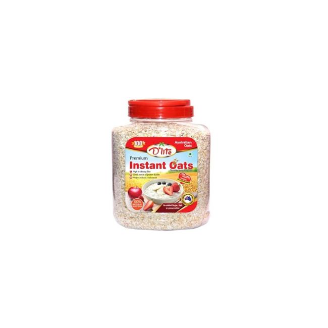 D'lite Premium Instant Oats Jar 500Gm