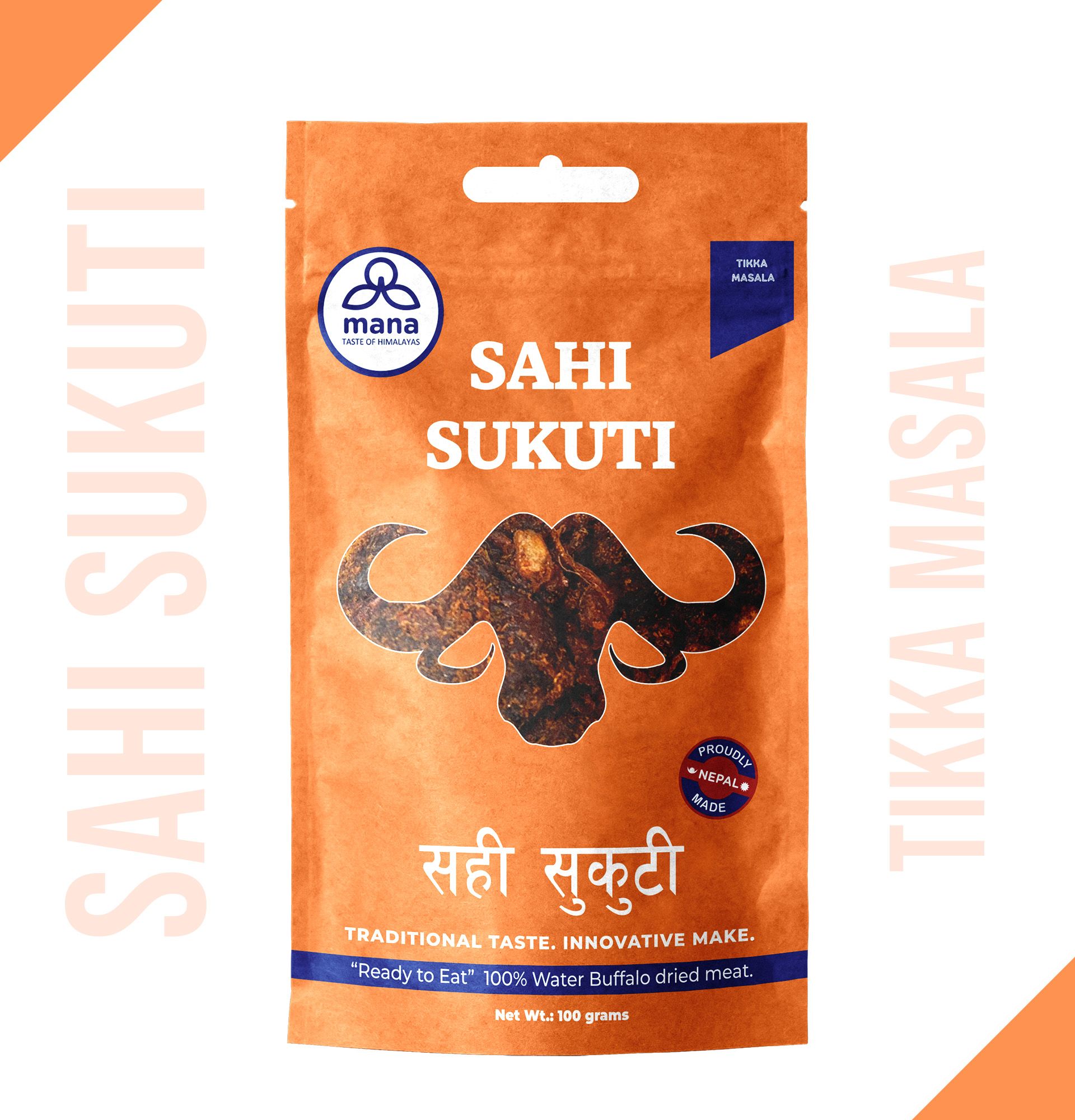 Sukuti - Tikka Masala Flavour Sahi Sukuti 100gm