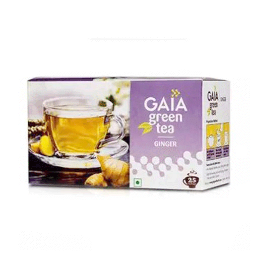 Gaia Green Tea Ginger 25's