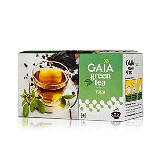 Gaia Green Tea Tulsi 25's